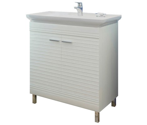 Тумба Roxy 75 под умывальник Дуглас 750 белое дерево Eva Gold