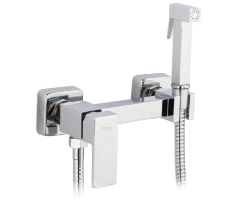 Смеситель для душа F7504 с гигиеническим душем хром Frap