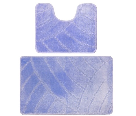 Комплект ковриков для ванны Classic из 2 шт 50х80/50х40см 11мм сиреневый Banyolin