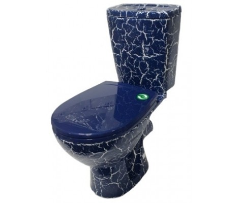 Унитаз-компакт ROSA СИНИЙ КРАКЕЛЮР Унитаз-компакт ROSA СИНИЙ КРАКЕЛЮР