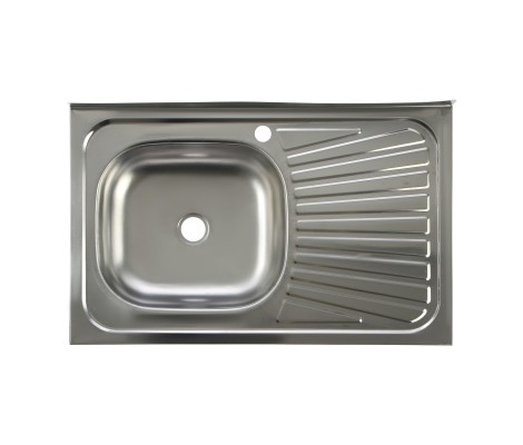 Мойка НАКЛАДНАЯ 50*80L*0,40мм   БЕЗ СИФОНА TRIO