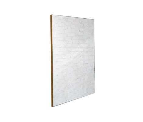 Зеркало 70*100 с фацетом в золотом алюминиевом профиле, универсальное крепление 623 КЗСК Зеркало 70*100 с фацетом в золотом алюминиевом профиле, универсальное крепление 623 КЗСК