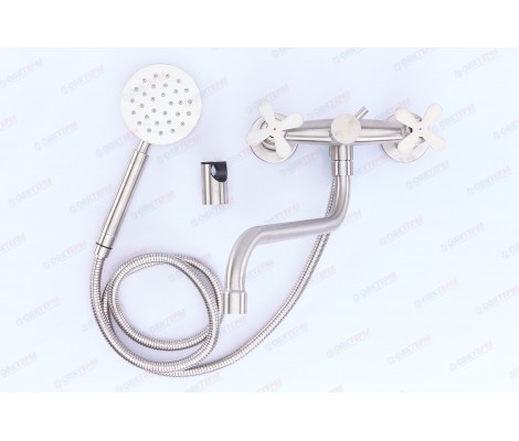 Смеситель д/ванны нерж/сталь ZERIX -GTA-006-B (EURO)