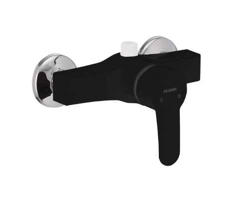 Смеситель для душевой кабины Mario-003 &Oslash;40 пластиковый черный без шланга и лейки PLAMIX