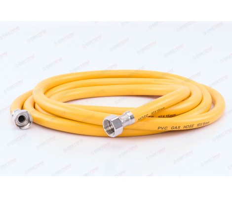 Шланг ЖЕЛТЫЙ газовый   1/2 ГГ  500 см              ЮФОКС      (20)