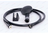 Шланг, лейка, кронштейн черный Shower Set-02B Zerix