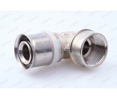 Угольник пресс с переходом на внутреннюю резьбу 26*3/4