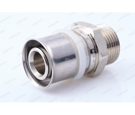 Соединитель пресс с переходом на наружную резьбу 26* 3/4