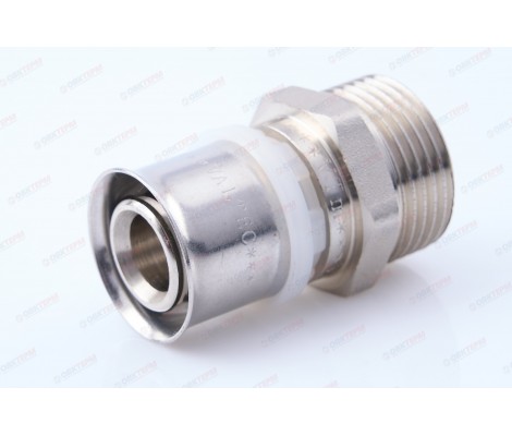 Соединитель пресс с переходом на наружную резьбу 26* 1 Соединитель пресс с переходом на наружную резьбу 26* 1