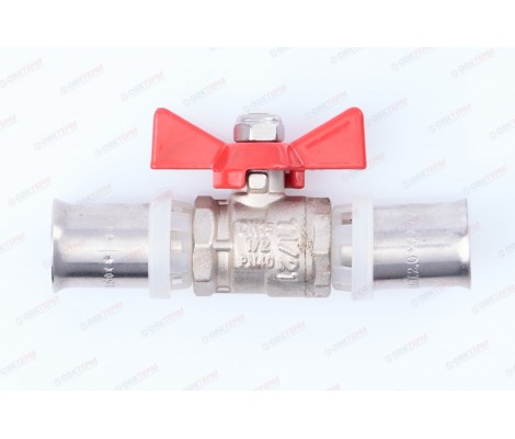 Кран шаровой под пресс, рукоятка бабочка 16 VT.243.N.1616 Valtec