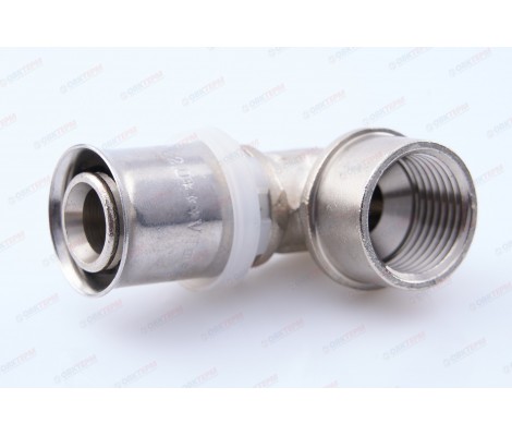 Угольник пресс с переходом на внутреннюю резьбу 20*1/2