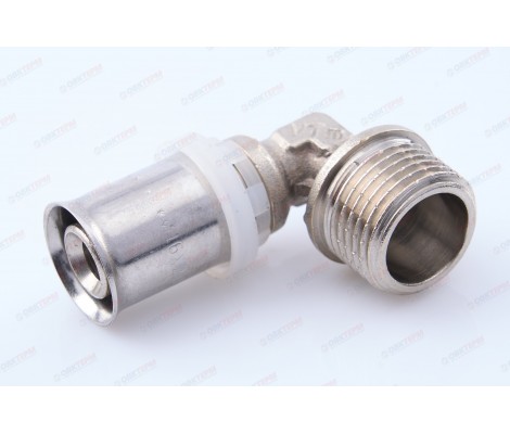 Угольник пресс с переходом на наружную резьбу 16*1/2