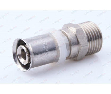 Соединитель пресс с переходом на наружную резьбу 16*1/2 Соединитель пресс с переходом на наружную резьбу 16*1/2