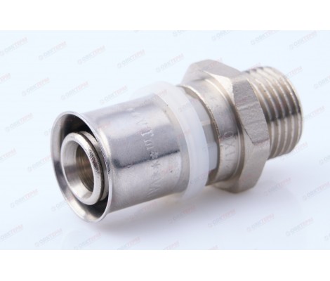 Соединитель пресс с переходом на наружную резьбу 20*1/2