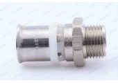 Соединитель пресс с переходом на наружную резьбу 20*1/2