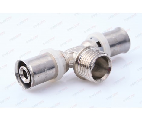 Тройник пресс 16*1/2