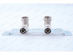 Монтажная планка с пресс-водорозетками 16*1/2 VTm.224.N.001604 Valtec 