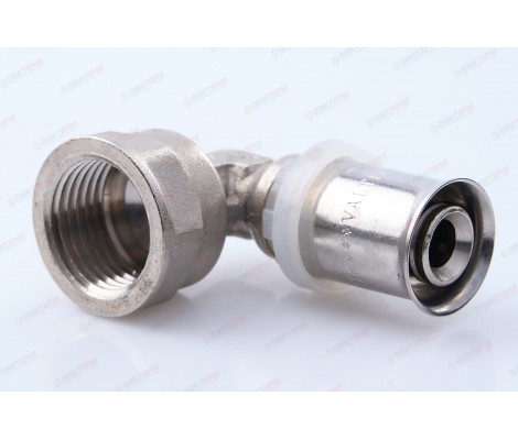 Угольник пресс с переходом на внутреннюю резьбу 16*1/2