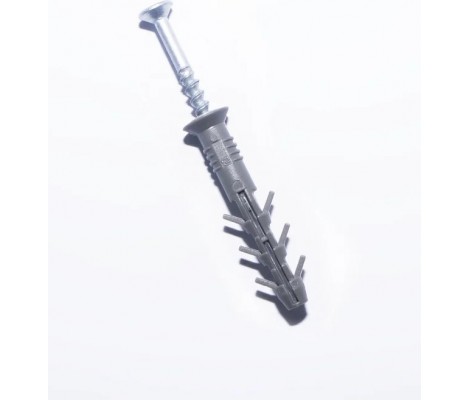 Дюбель с уд.шур. 06х40 полипр. потай с усами (18шт.) Металвис