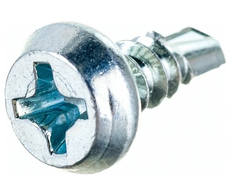 Саморез для  гипсокартона по металлу со сверлом, цинк, 3,5 х 9,5 (уп. 50 шт) Металвис