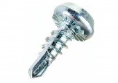 Саморез для  гипсокартона по металлу со сверлом, цинк, 3,5 х 9,5 (уп. 50 шт) Металвис