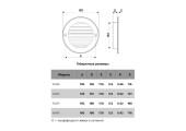 Решетка вентиляционная круглая D150 с фланцем D125 Эра Вент