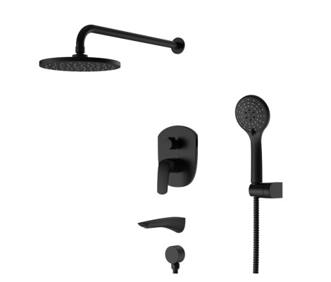 Душевая система KB-64008-05 встраиваемая черный Koer