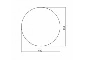 Зеркало 650 круглое Silver Mirrors