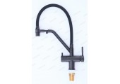 Смеситель для кухни KB-72006-05 с выходом для питьевой воды черный Koer