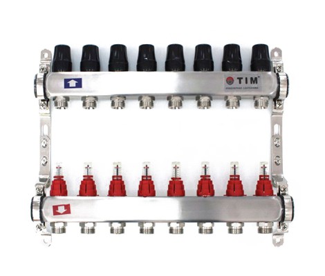 Коллектор с расходомерами без кранов и воздухоотводчиков 1