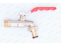 Кран  поливочный с коннектором 1/2