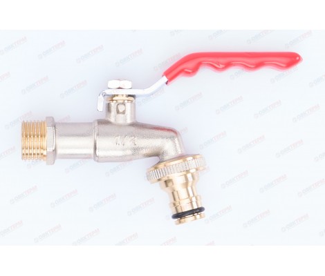 Кран  поливочный с коннектором 1/2