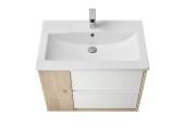 Тумба подвесная 75, Бостон 75 Дуб эврика под умывальник Элина 75 Aquaton