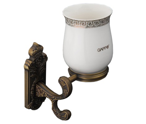 Держатель со стаканом G3606 керамика Gappo