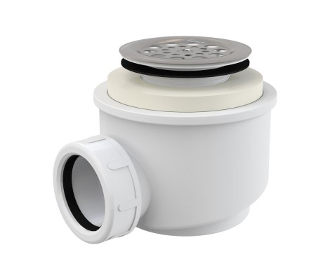 Сифон для душевого поддона с нержавеющей решеткой d50 ALKAPLAST