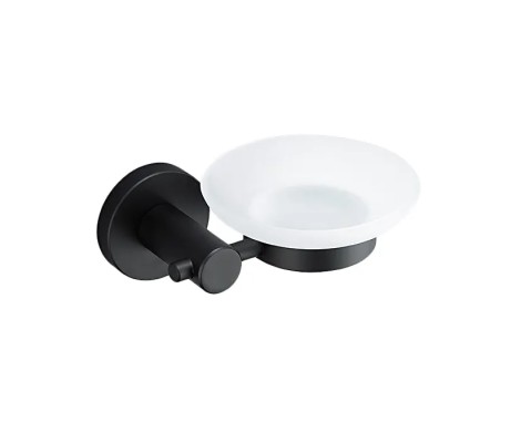 Мыльница с держателем F30202 черная Frap Мыльница с держателем F30202 черная Frap