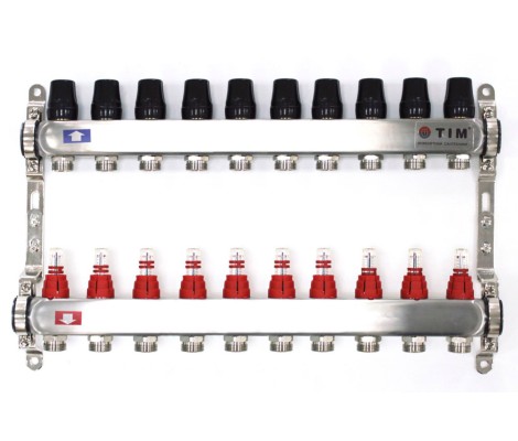 Коллектор с расходомерами без кранов и воздухоотводчиков 1