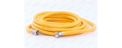 Шланг ЖЕЛТЫЙ газовый   1/2 ГГ  600 см              ЮФОКС      (20)