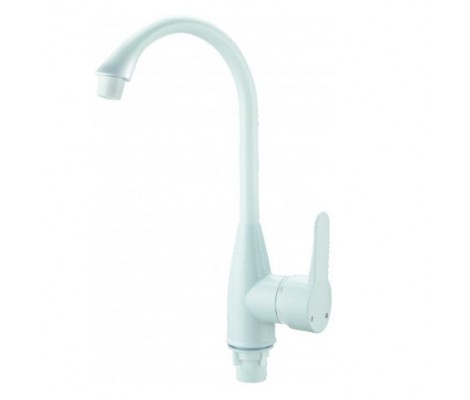 Смеситель д/кухни BELMIX P0401 белый (гайка, &Oslash;35, без подводки) 