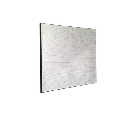 Зеркало 70*80 в черном алюминиевом профиле, универс. крепл. 625 КЗСК