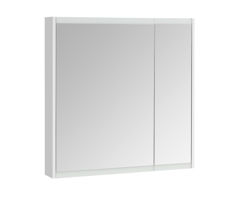 Зеркальный шкаф 80, Нортон Белый глянец Aquaton