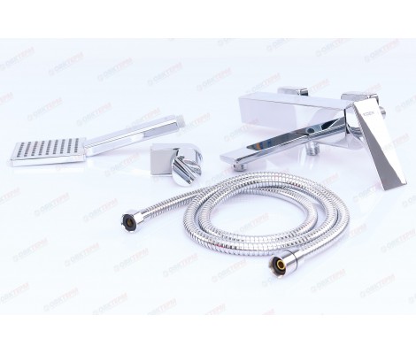 Смеситель для ванна KB-41010-01 короткий хром Koer