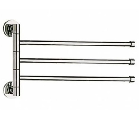 Полотенцедержатель поворотный 3 планки LR114 Zerix