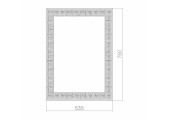 Зеркало прямоугольное Каир 535х750 Silver Mirrors