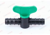 Кран проходной для многолетней трубки 16мм PL-011-4 PLAMIX