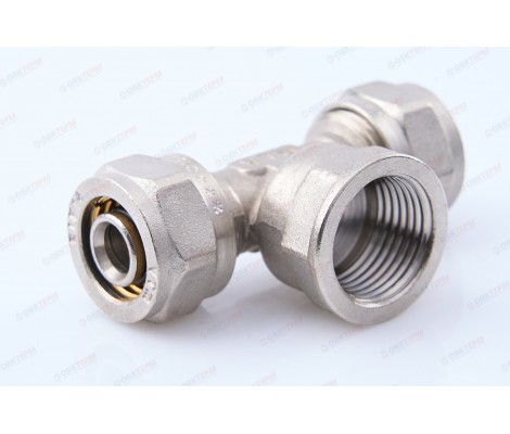 Тройник обжимной 16*1/2