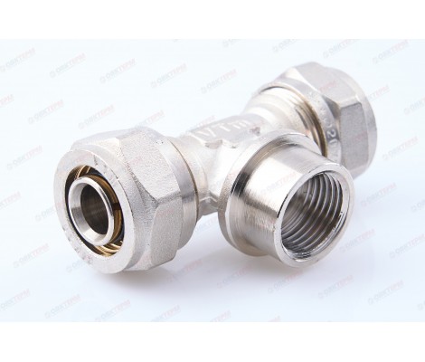 Тройник обжимной 20*1/2