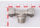 Тройник обжимной 16*1/2