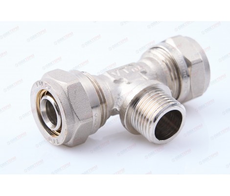 Тройник обжимной 20*1/2