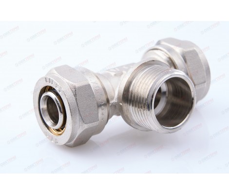 Тройник обжимной 20*3/4